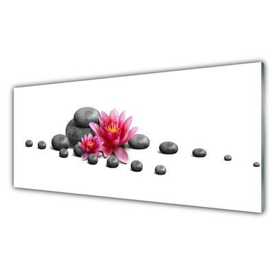 Painel vidro cozinha Spa Zen Flor de Lótus