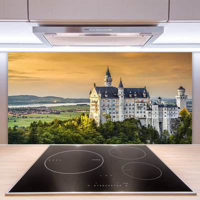 Painel vidro cozinha Paisagem das Montanhas do Palácio