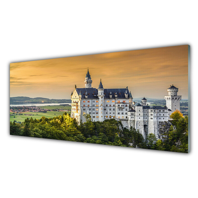 Painel vidro cozinha Paisagem das Montanhas do Palácio