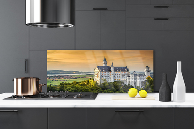 Painel vidro cozinha Paisagem das Montanhas do Palácio