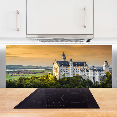 Painel vidro cozinha Paisagem das Montanhas do Palácio