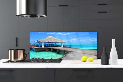 Painel vidro cozinha Arquitetura da Ponte Marítima