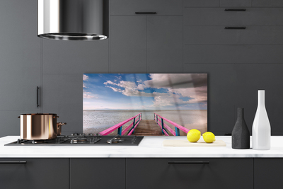 Painel vidro cozinha Arquitetura da Ponte Marítima