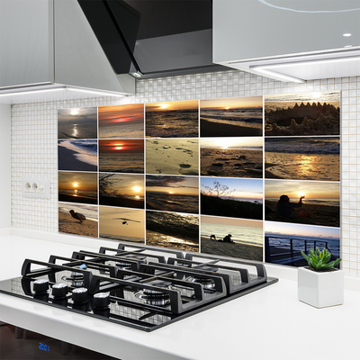 Painel vidro cozinha Paisagem Marinha