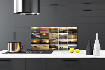 Painel vidro cozinha Paisagem Marinha