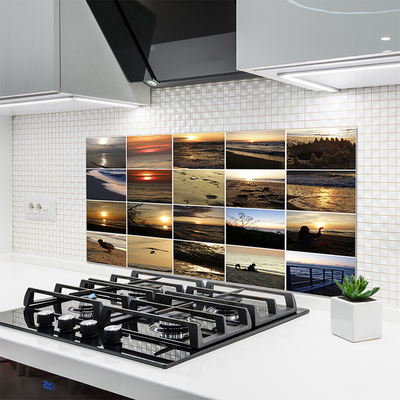 Painel vidro cozinha Paisagem Marinha