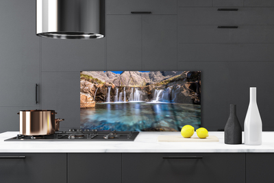 Painel vidro cozinha Cachoeira da Natureza