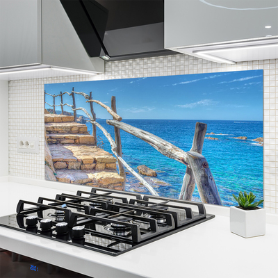 Painel vidro cozinha Escadas Arquitetura Marítima