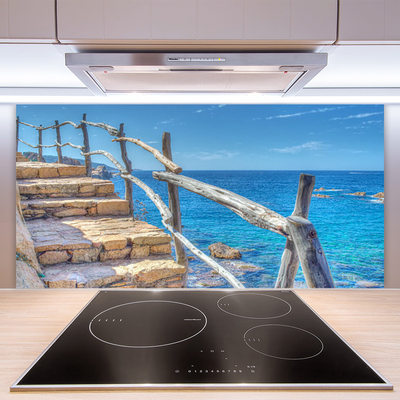 Painel vidro cozinha Escadas Arquitetura Marítima