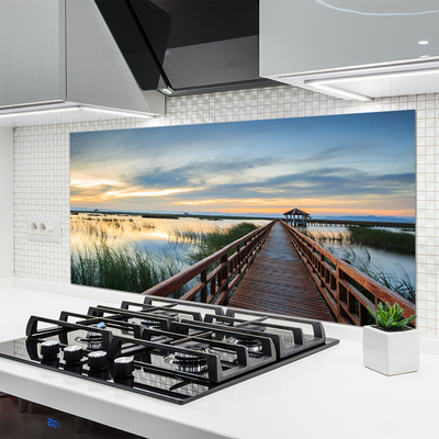 Painel vidro cozinha Arquitetura de pontes