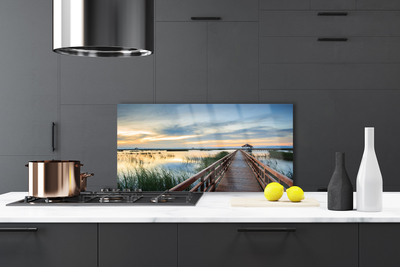 Painel vidro cozinha Arquitetura de pontes