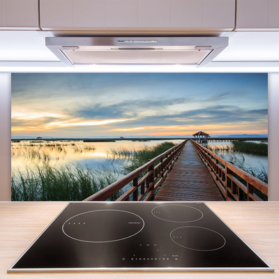 Painel vidro cozinha Arquitetura de pontes