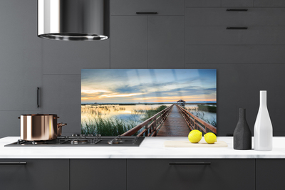 Painel vidro cozinha Arquitetura de pontes