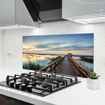 Painel vidro cozinha Arquitetura de pontes