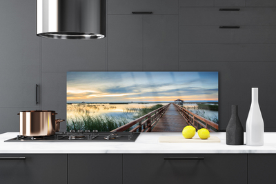 Painel vidro cozinha Arquitetura de pontes