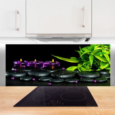 Painel cozinha Lindas velas de spa