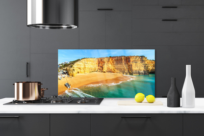 Painel vidro cozinha Paisagem da Baía