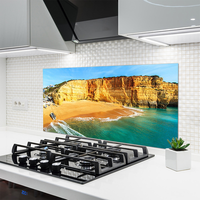 Painel vidro cozinha Paisagem da Baía