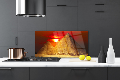 Painel vidro cozinha Arquitetura das Pirâmides