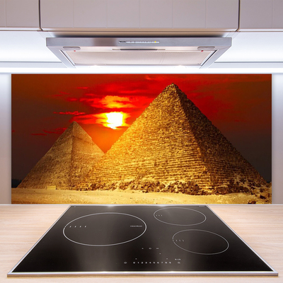 Painel vidro cozinha Arquitetura das Pirâmides