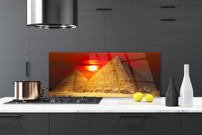 Painel vidro cozinha Arquitetura das Pirâmides
