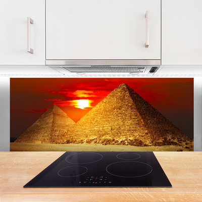 Painel vidro cozinha Arquitetura das Pirâmides