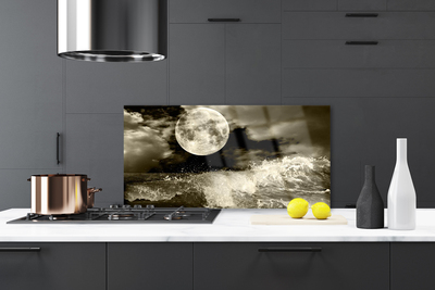 Painel cozinha Paisagem noturna da lua
