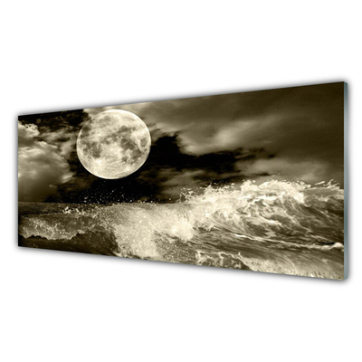 Painel cozinha Paisagem noturna da lua