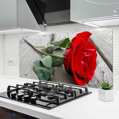 Painel vidro cozinha Flores de rosas