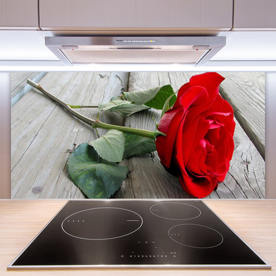 Painel vidro cozinha Flores de rosas