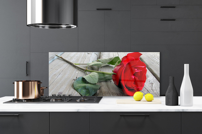 Painel vidro cozinha Flores de rosas
