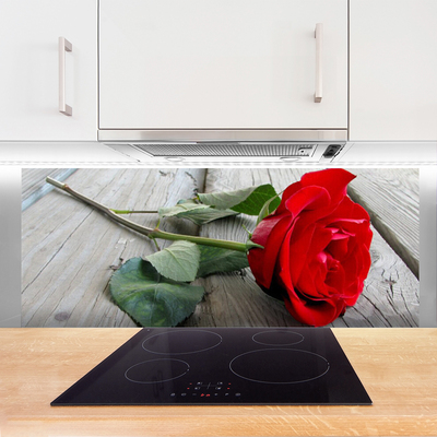 Painel vidro cozinha Flores de rosas