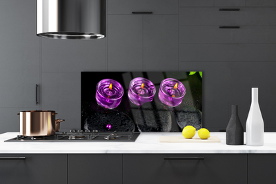 Painel vidro cozinha Vela Spa Art