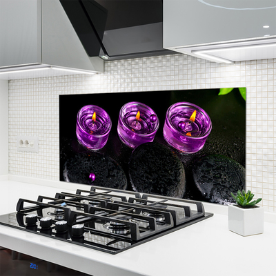 Painel vidro cozinha Vela Spa Art