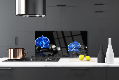 Painel cozinha Planta de pedras de flores