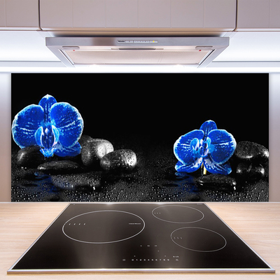 Painel cozinha Planta de pedras de flores