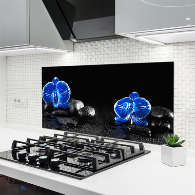 Painel cozinha Planta de pedras de flores