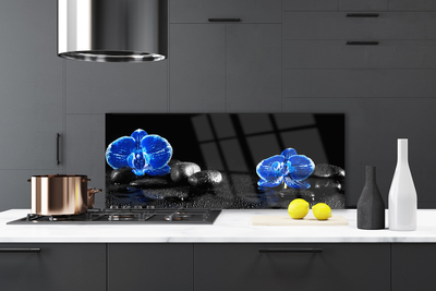 Painel cozinha Planta de pedras de flores