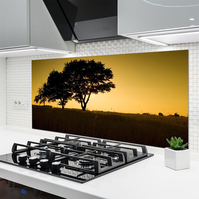 Painel vidro cozinha Árvores Natureza Planta