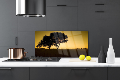 Painel vidro cozinha Árvores Natureza Planta