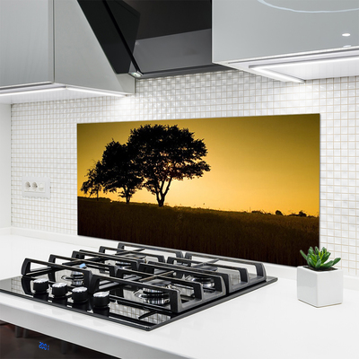 Painel vidro cozinha Árvores Natureza Planta