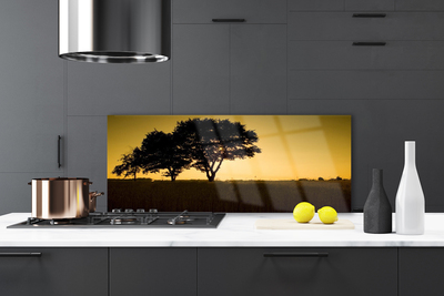 Painel vidro cozinha Árvores Natureza Planta