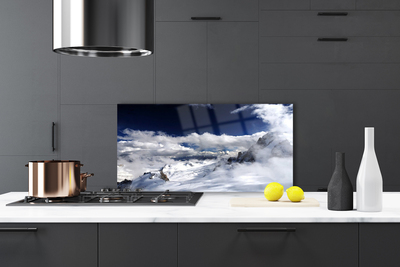 Painel cozinha Paisagem de nuvens de montanha
