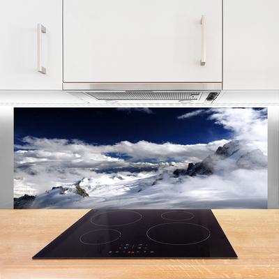 Painel cozinha Paisagem de nuvens de montanha