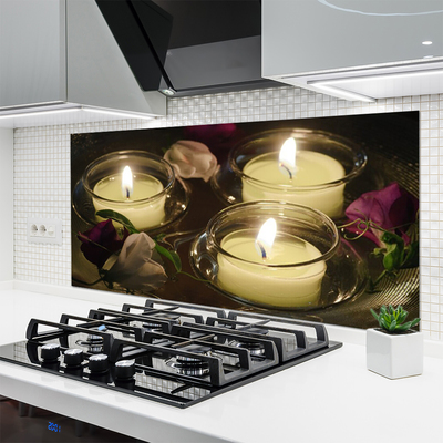 Painel vidro cozinha Velas Artísticas