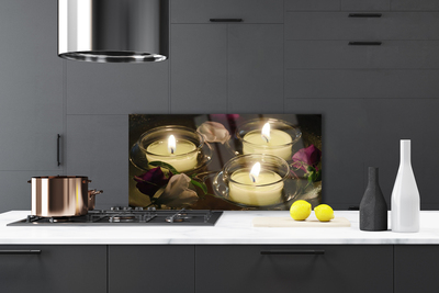 Painel vidro cozinha Velas Artísticas
