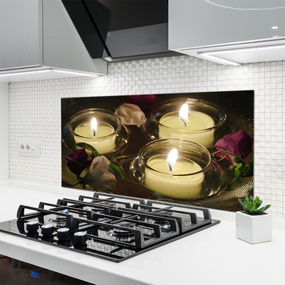 Painel vidro cozinha Velas Artísticas