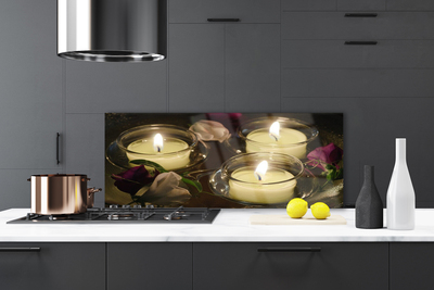 Painel vidro cozinha Velas Artísticas