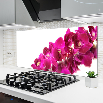 Painel vidro cozinha Flores Planta Natureza