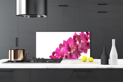 Painel vidro cozinha Flores Planta Natureza